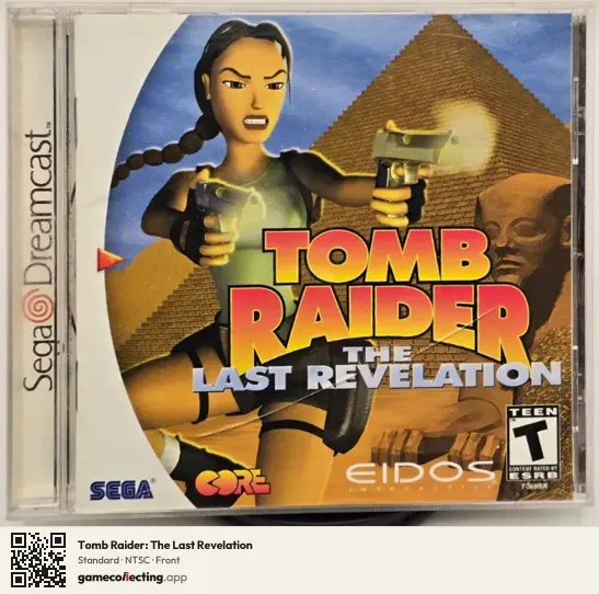 Tomb Raider: The Last Revelation Sega Dreamcast, NTSC box front