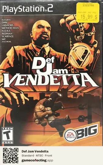 Def Jam Vendetta PlayStation 2, NTSC box front