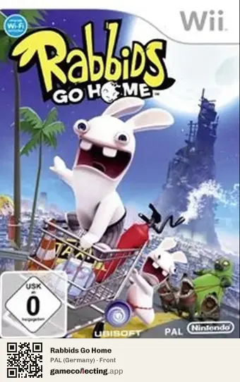 Rabbids Go Home Nintendo Wii, Germany box front