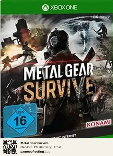 Metal Gear Survive Xbox One, Germany box front