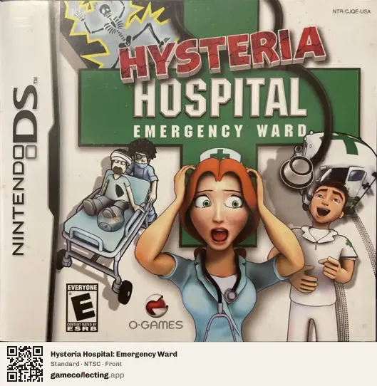 Hysteria Hospital: Emergency Ward Nintendo DS, NTSC box front