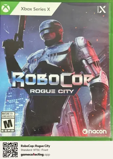 RoboCop: Rogue City Xbox Series X, NTSC box front