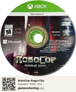 RoboCop: Rogue City Xbox Series X, NTSC disc