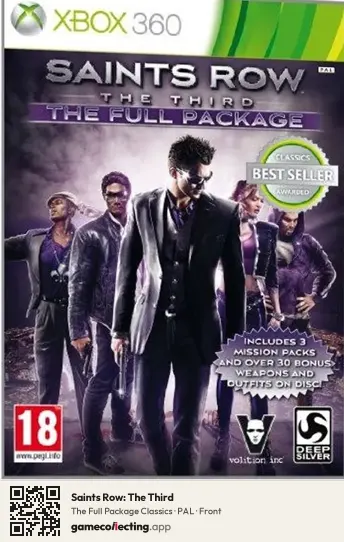 Saints Row: The Third Xbox 360, PAL box front
