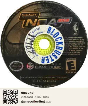 NBA 2K2 Nintendo GameCube, NTSC disc