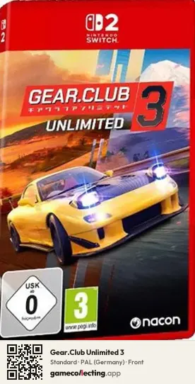 Gear.Club Unlimited 3 Nintendo Switch 2, Germany box front
