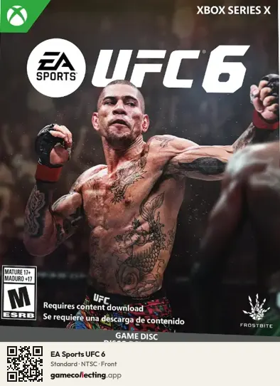 EA Sports UFC 6 Xbox Series X, NTSC box front