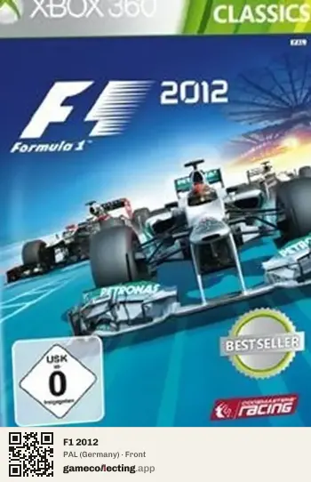 F1 2012 Xbox 360, Germany box front