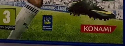 Pro Evolution Soccer 2013, the PEGI square on its front