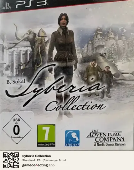 Syberia Collection PlayStation 3, Germany box front