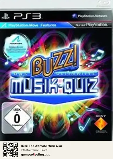 Buzz! The Ultimate Music Quiz PlayStation 3, Germany box front