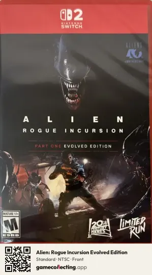 Alien: Rogue Incursion Evolved Edition Nintendo Switch 2, NTSC box front