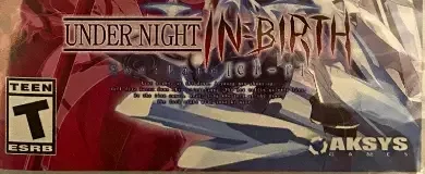 Under Night In-Birth Exe:Late[cl-r], the ESRB box on its front