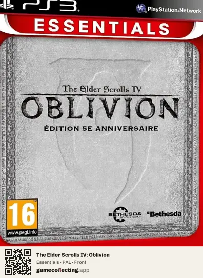 The Elder Scrolls IV: Oblivion PlayStation 3, PAL box front