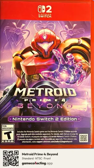 Metroid Prime 4: Beyond Nintendo Switch 2, NTSC box front