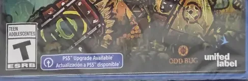 Tails of Iron, the ESRB box on its front
