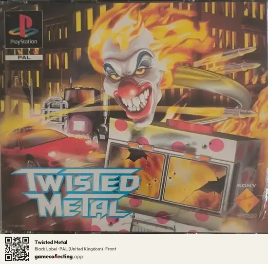Twisted Metal PlayStation, United Kingdom box front