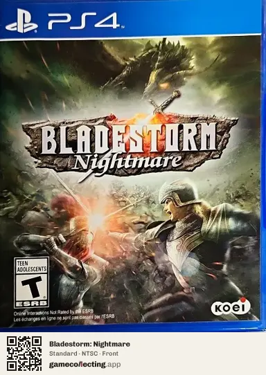 Bladestorm: Nightmare PlayStation 4, NTSC box front