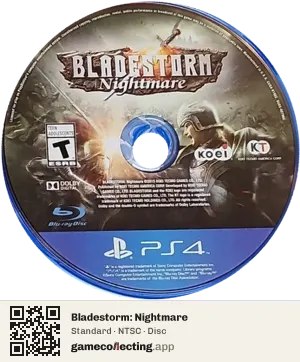Bladestorm: Nightmare PlayStation 4, NTSC disc