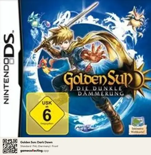 Golden Sun: Dark Dawn Nintendo DS, Germany box front