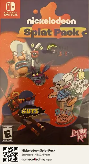 Nickelodeon Splat Pack Nintendo Switch, NTSC box front