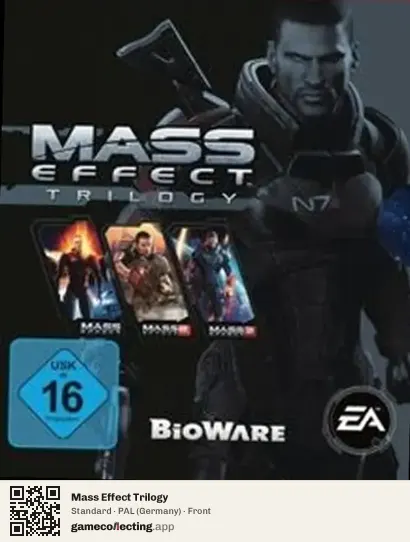 Mass Effect Trilogy PlayStation 3, Germany box front