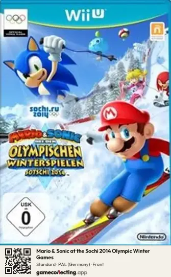 Mario & Sonic at the Sochi 2014 Olympic Winter Games Nintendo Wii U, Germany box front
