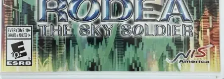 Rodea the Sky Soldier, the ESRB box on its front