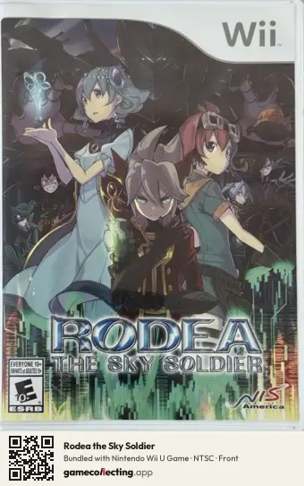 Rodea the Sky Soldier Nintendo Wii, NTSC box front