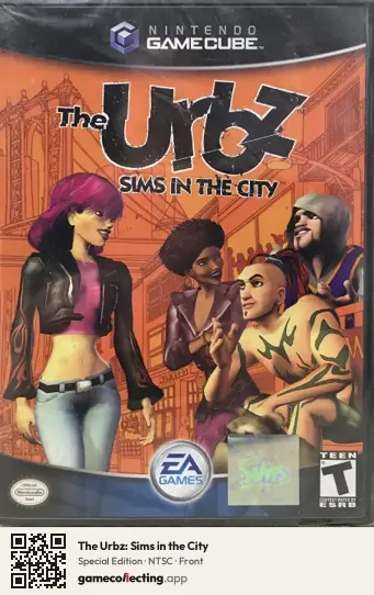 The Urbz: Sims in the City Nintendo GameCube, NTSC box front