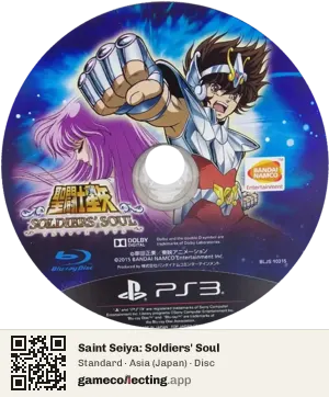 Saint Seiya: Soldiers' Soul PlayStation 3, Asia disc