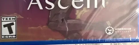 Astral Ascent, the ESRB box on its front