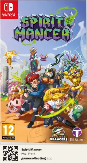 Spirit Mancer Nintendo Switch, PAL box front