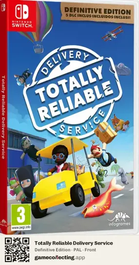 Totally Reliable Delivery Service Nintendo Switch, PAL box front