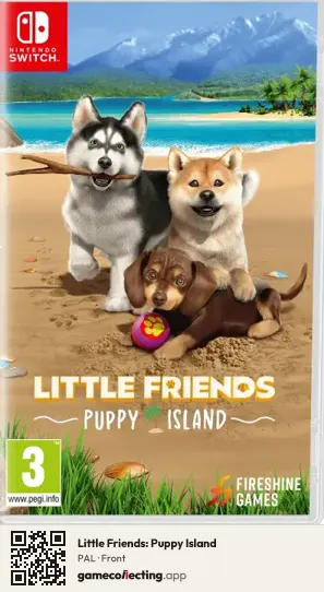 Little Friends: Puppy Island Nintendo Switch, PAL box front