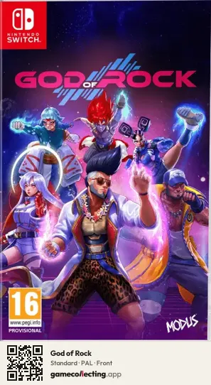 God of Rock Nintendo Switch, PAL box front