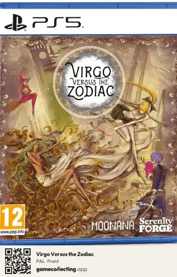 Virgo Versus the Zodiac PlayStation 5, PAL box front