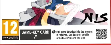 Disgaea 7 Complete, the PEGI square on its front