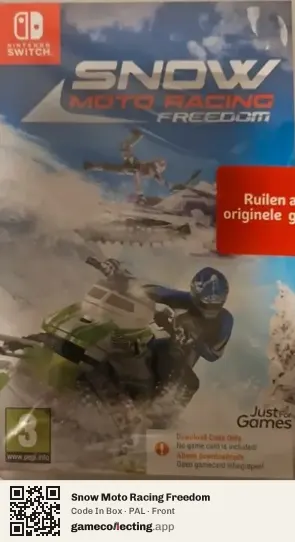Snow Moto Racing Freedom Nintendo Switch, PAL box front