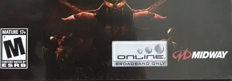 Mortal Kombat: Deception, the ESRB box on its front