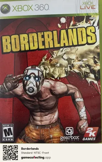 Borderlands Xbox 360, NTSC box front