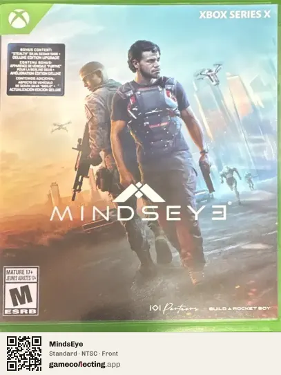 MindsEye Xbox Series X, NTSC box front