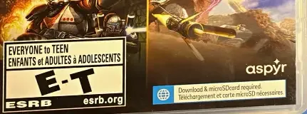 Star Wars Heritage Pack, the ESRB box on its front
