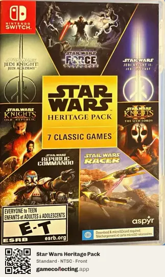 Star Wars Heritage Pack Nintendo Switch, NTSC box front