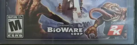 Jade Empire, the ESRB box on its front