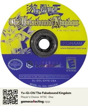 Yu-Gi-Oh! The Falsebound Kingdom Nintendo GameCube, NTSC disc