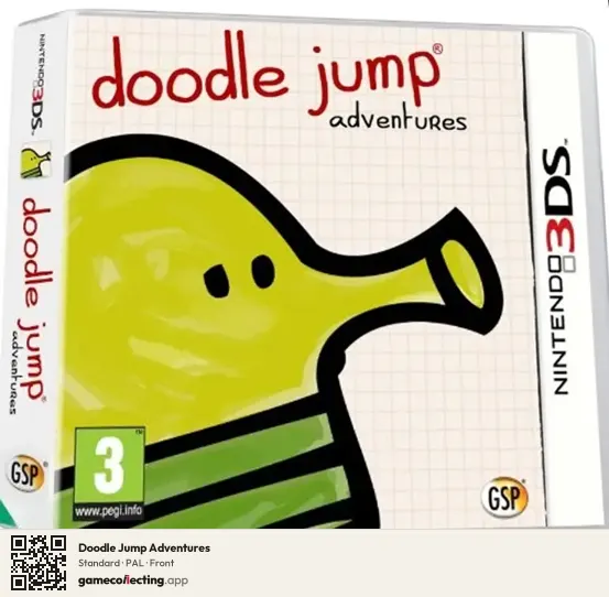 Doodle Jump Adventures Nintendo 3DS, PAL box front