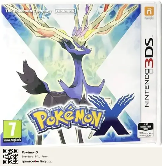 Pokémon X Nintendo 3DS, PAL box front