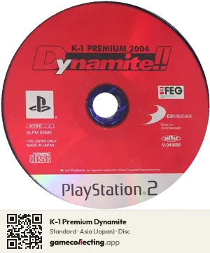 K-1 Premium Dynamite PlayStation 2, Asia disc