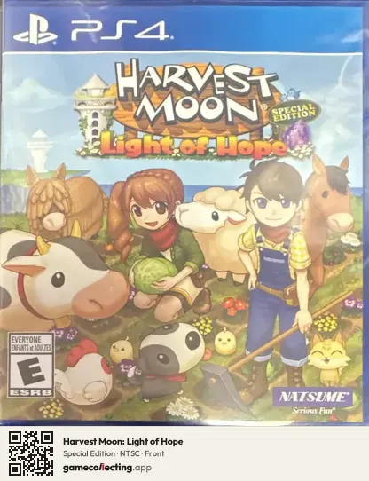Harvest Moon: Light of Hope PlayStation 4, NTSC box front